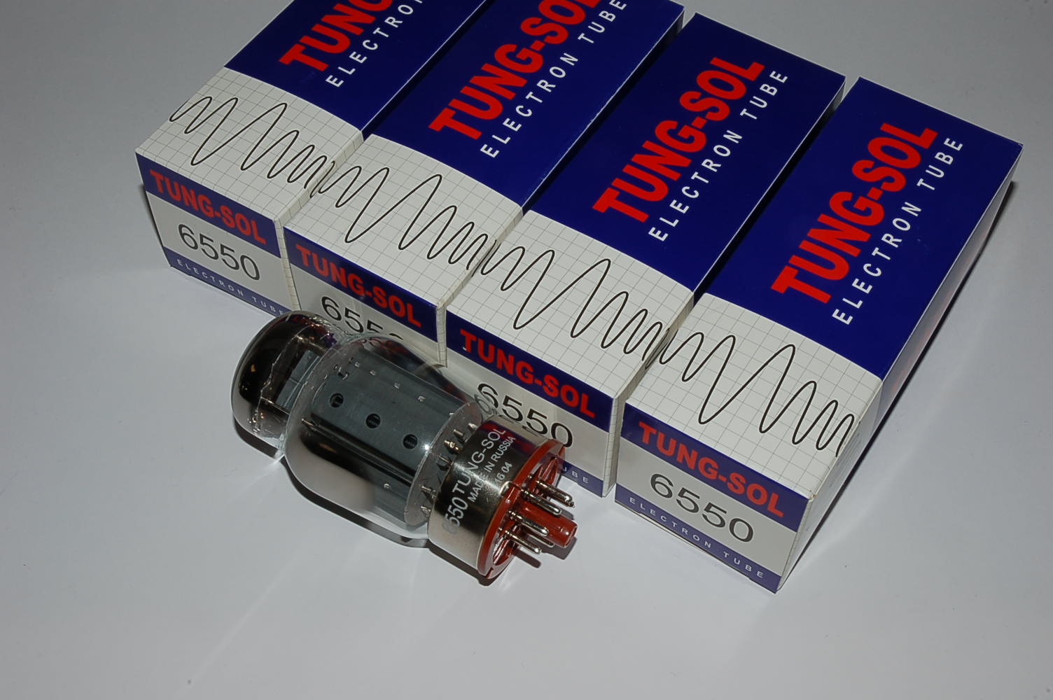 6550 Tung-Sol Quad Power tubes Röhren BTB matched Quartett