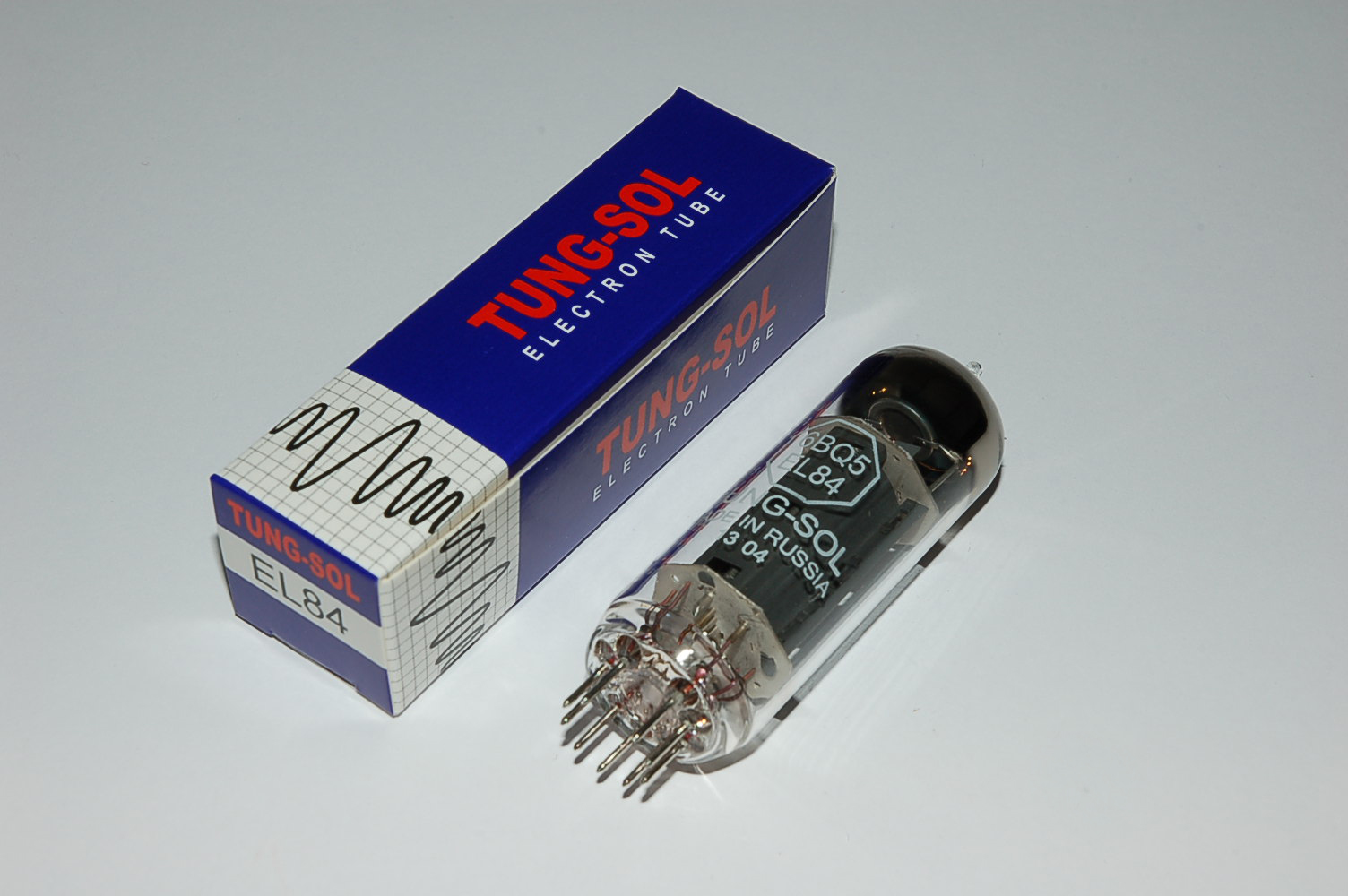 EL84 Tung-Sol Quad Power tubes Röhren BTB matched Quartett
