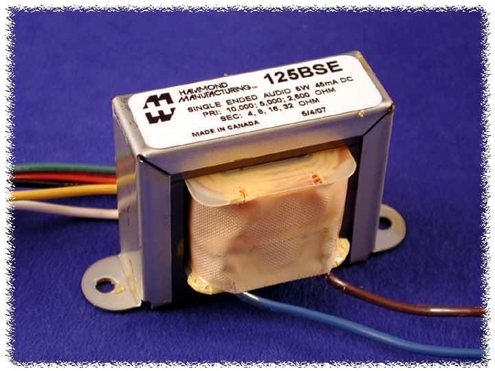125BSE Hammond SE Übertrager 2,5k/5k/10k universal 5W 45mA