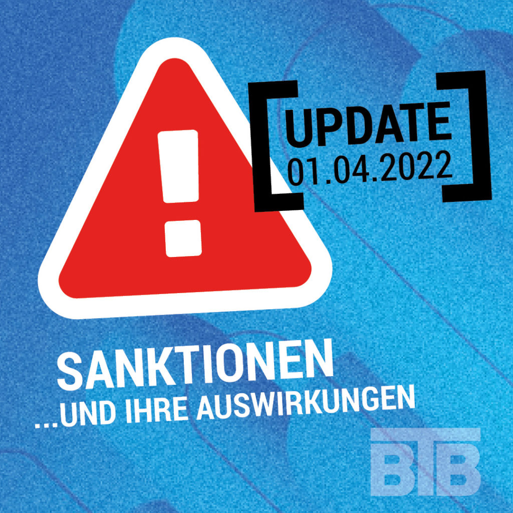 Update zum Ausnahmezustand bei neuproduzierten Röhren (Stand 01.04.2022)